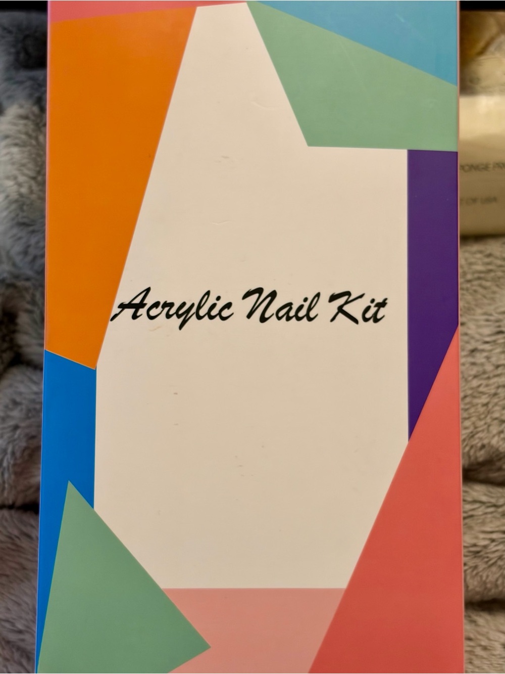 Acrylic Nail Kit - Colorful Geometric Box